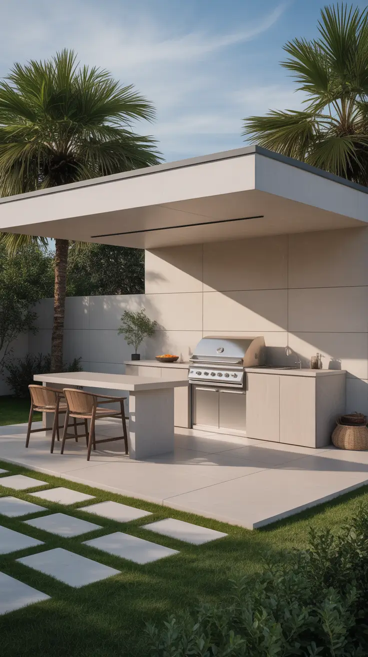 Outdoor BBQ Area With Roof 2026: Modern Covered Grill And Rooftop Ideas