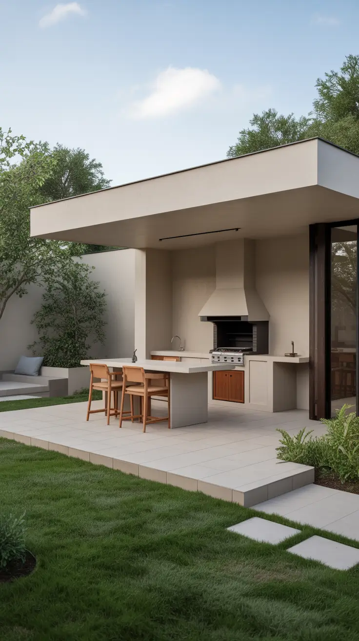 Outdoor BBQ Area With Roof 2026: Modern Covered Grill And Rooftop Ideas