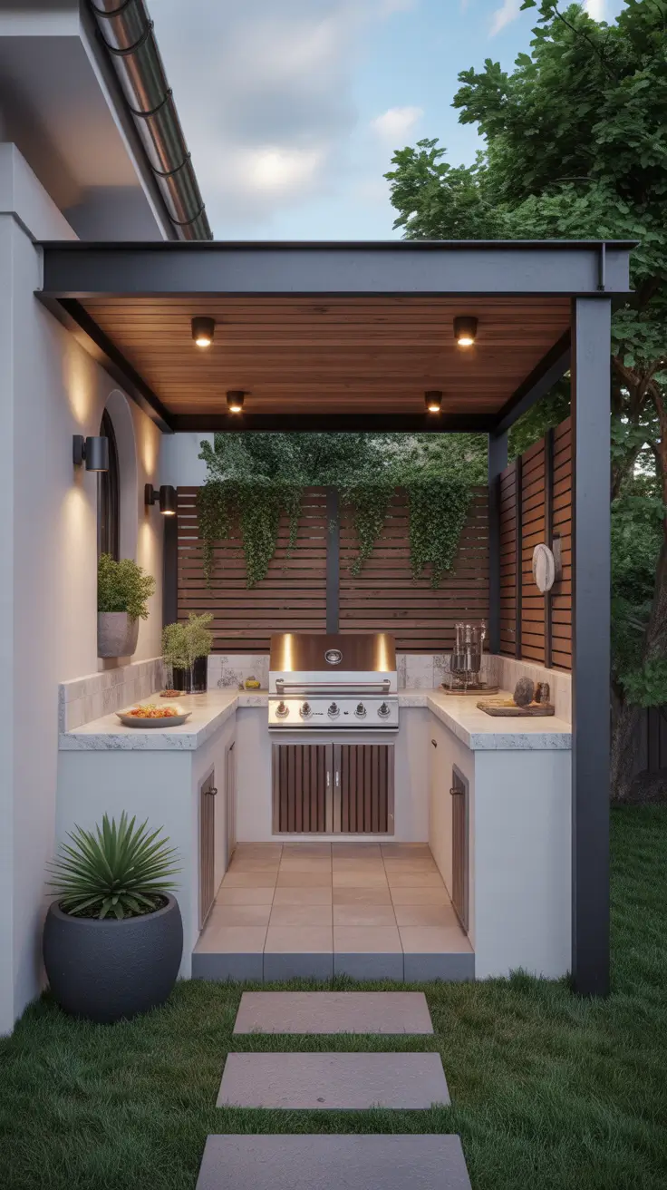 Outdoor BBQ Area With Roof 2026: Modern Covered Grill And Rooftop Ideas