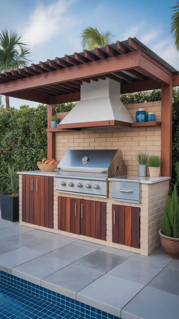 Outdoor BBQ Area With Roof 2026: Modern Covered Grill And Rooftop Ideas