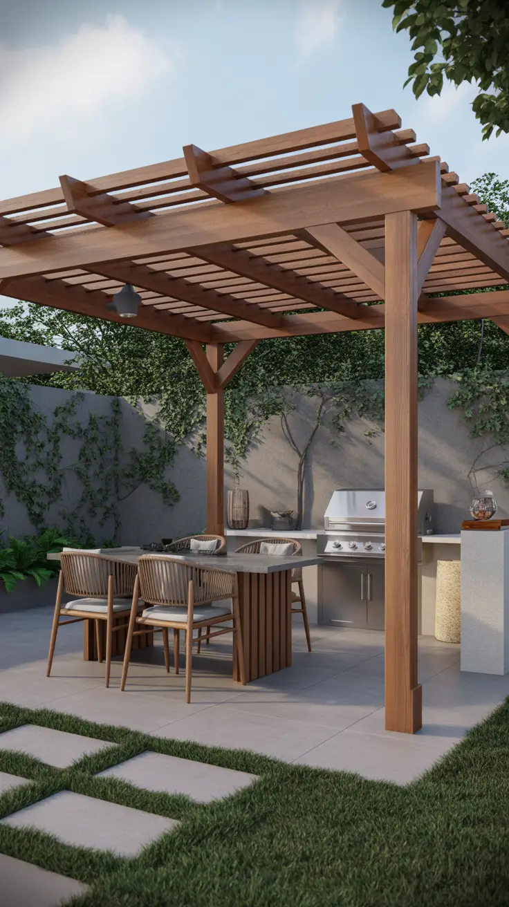 Outdoor BBQ Area With Roof 2026: Modern Covered Grill And Rooftop Ideas