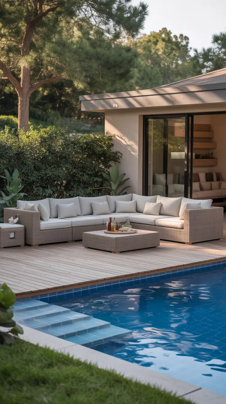 above ground pool ideas 2026 Above Ground Pool Ideas With Large Deck For Outdoor Entertaining