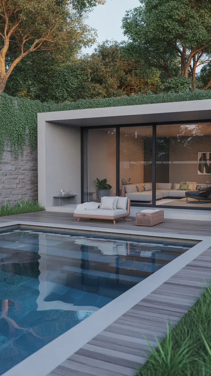 above ground pool ideas 2026 Above Ground Pool Ideas With Minimalist Modern Architecture