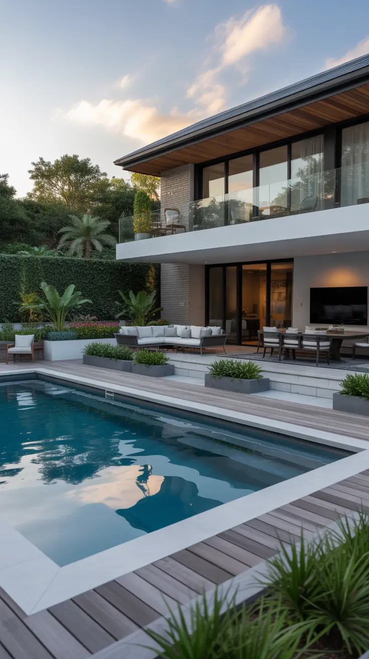 above ground pool ideas 2026 Classic Above Ground Pool Ideas With Wooden Deck