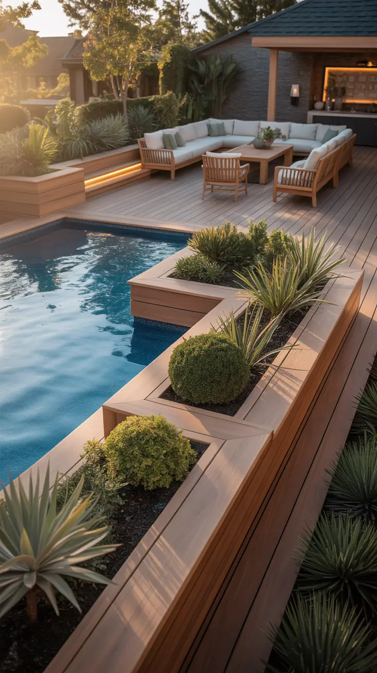 above ground pool ideas 2026 Classic Above Ground Pool Ideas With Wooden Deck