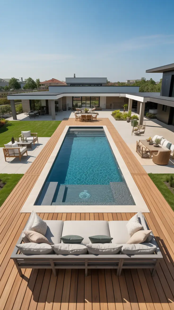 above ground pool ideas 2026 Luxury Above Ground Pool Ideas With Resort Style Layout