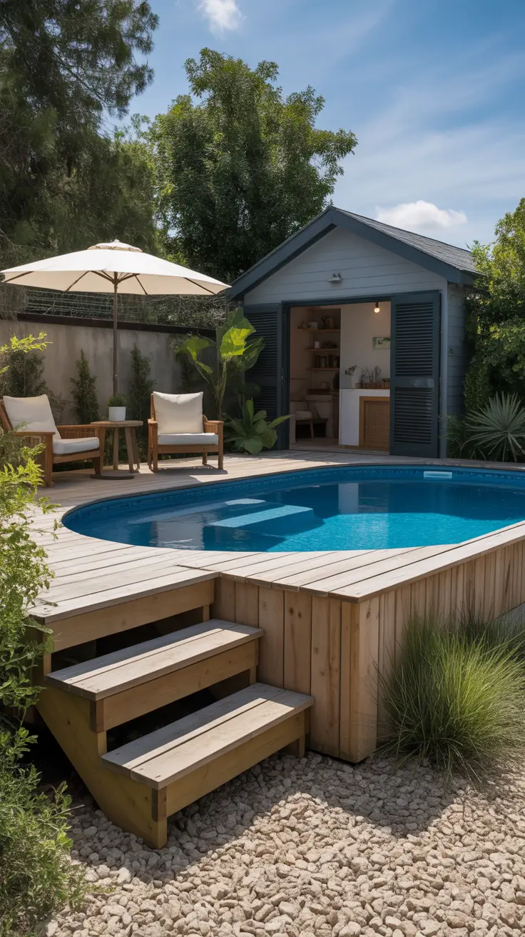 above ground pool ideas 2026 Above Ground Pool Ideas Cheap And Simple For Small Backyard Living