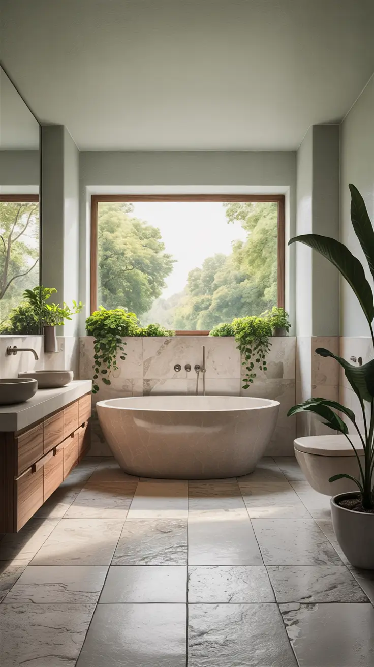 Apartment Remodel Ideas 2026 Spa Inspired Bathroom With Freestanding Tub