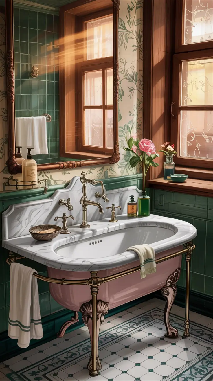 Bathroom Sink Decor Ideas Vintage Bathroom Sink Decor Ideas With Timeless Charm