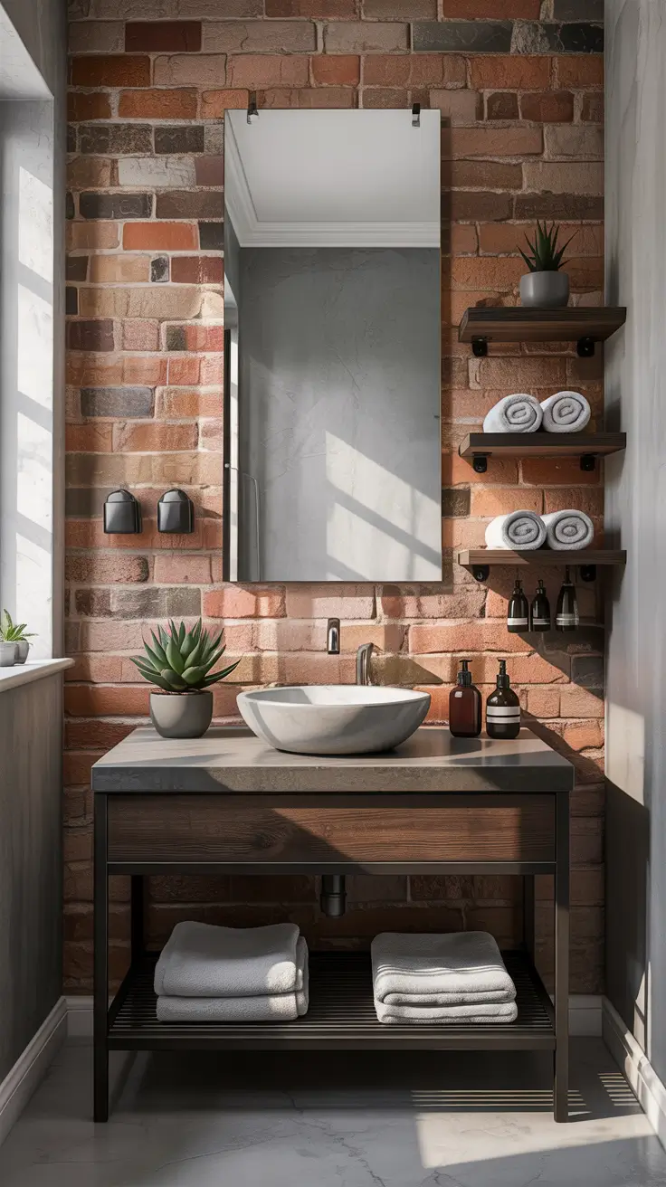 Bathroom Sink Decor Ideas Industrial Bathroom Sink Decor Ideas With Raw Materials