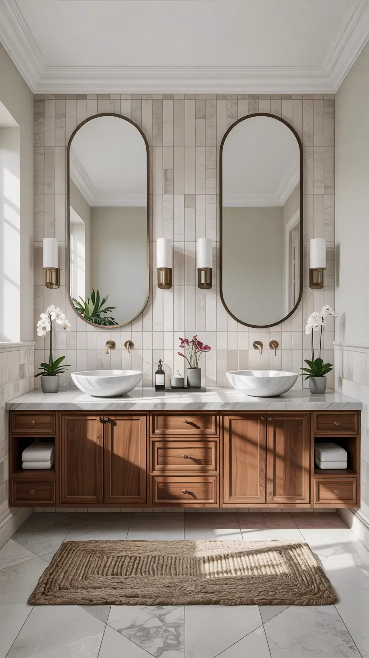 Bathroom Sink Decor Ideas Mediterranean Bathroom Sink Decor Ideas With Natural Warmth