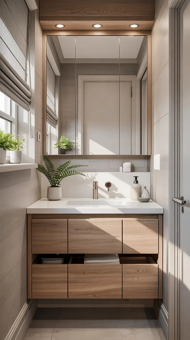 Bathroom Sink Decor Ideas 2026 Single Sink Bathroom Vanity Decor Ideas For Compact Homes