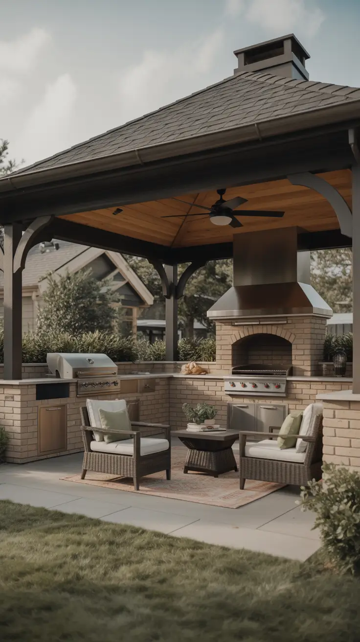 bbq patio ideas 2026 Covered Patio Bbq Grill Ideas For All Season Entertaining