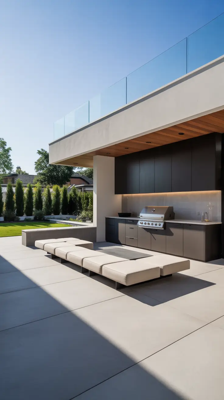 bbq patio ideas 2026 Bbq Patio Ideas Backyards Modern With Sleek Minimal Layouts