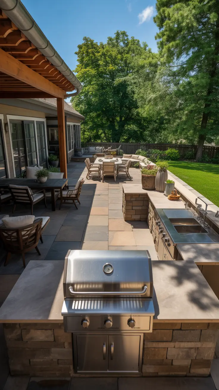bbq patio ideas 2026 Backyard Bbq Ideas Grill Area Patio With Functional Flow
