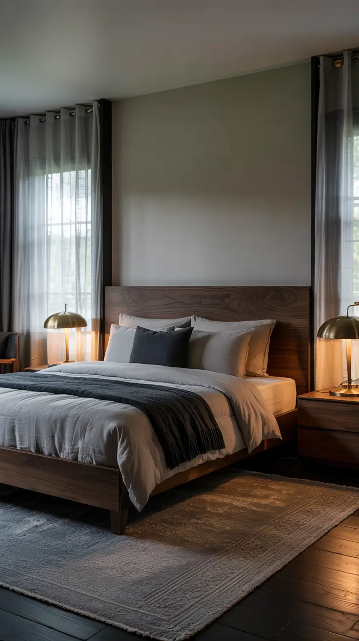 bedroom lamp ideas 2026 13 — Dark Furniture Bedroom Lamp Ideas For A Modern Mens Suite