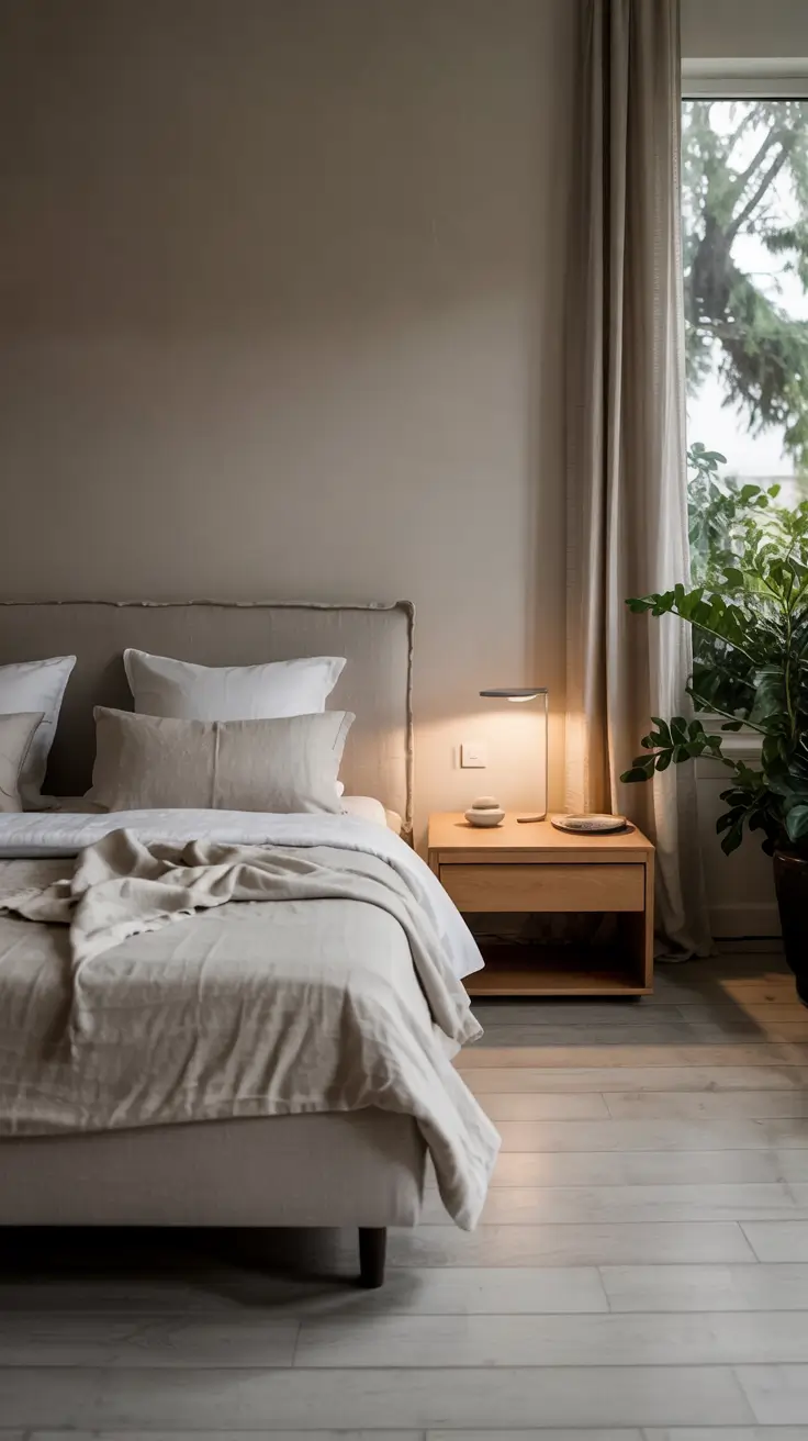 bedroom lamp ideas 2026 15 — Beige And Grey Bedroom Lamp Ideas Cozy And Minimalist