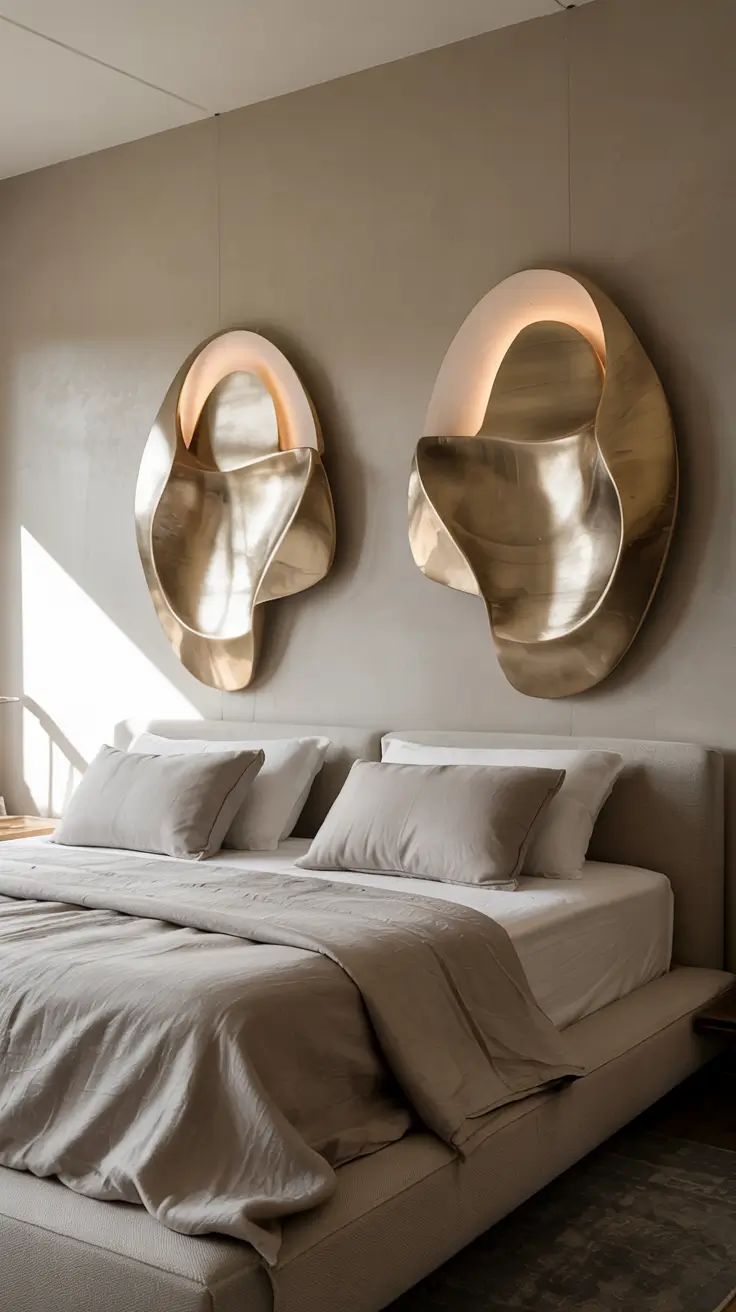 bedroom lamp ideas 2026 16 — Sculptural Modern Bedroom Lamp Ideas That Double As Wall Art