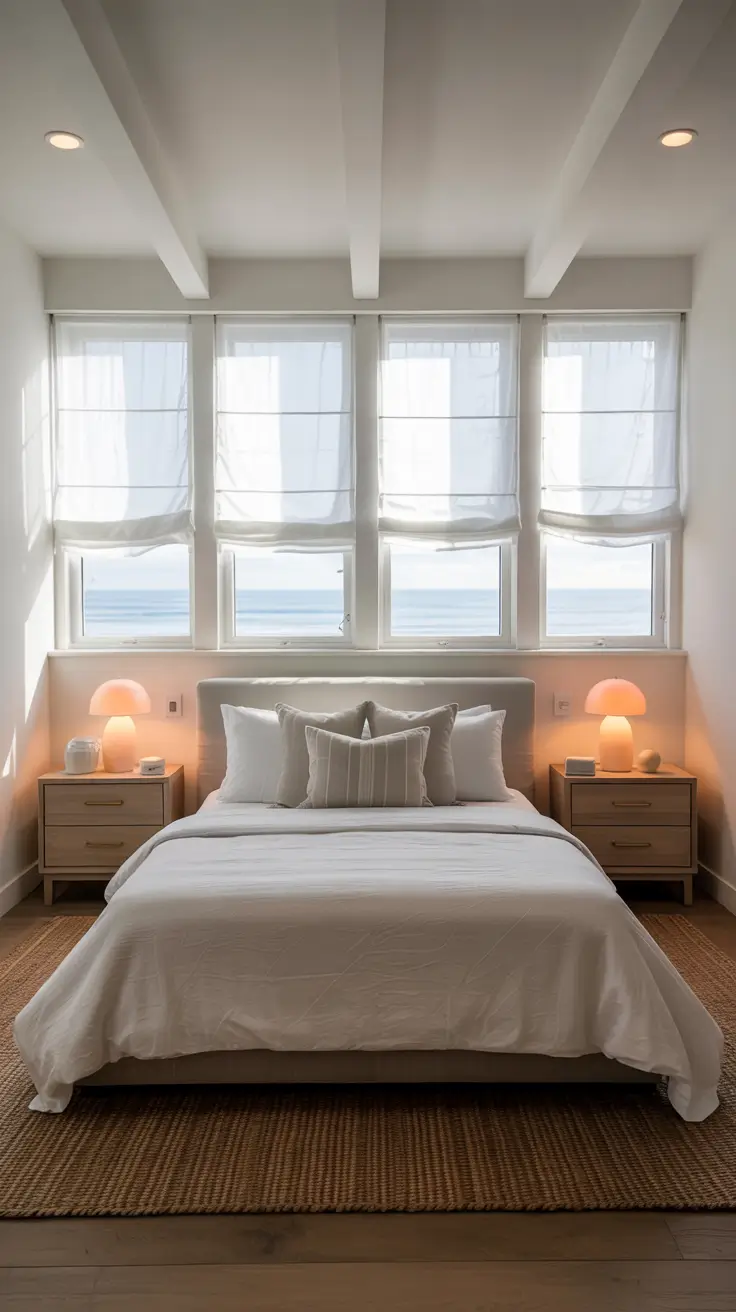 bedroom lamp ideas 2026 17 — Soft Coastal Bedroom Lamp Ideas With Organic Glow