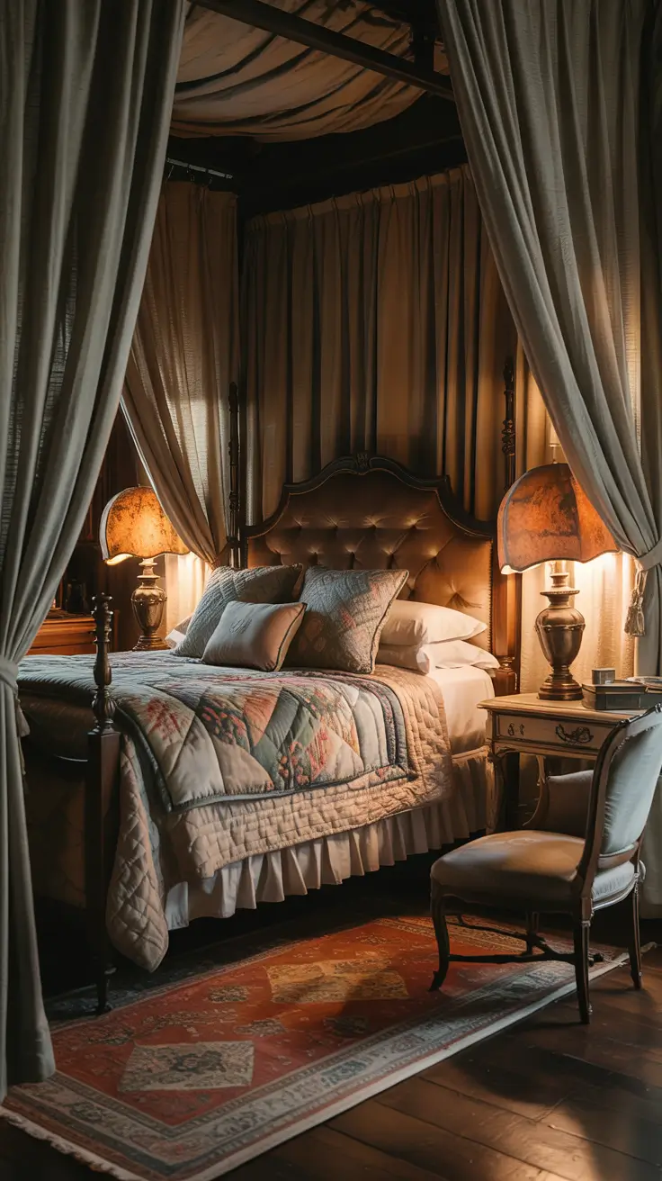 bedroom lamp ideas 2026 19 — Vintage Elegance Bedroom Lamp Ideas With Classic Warmth