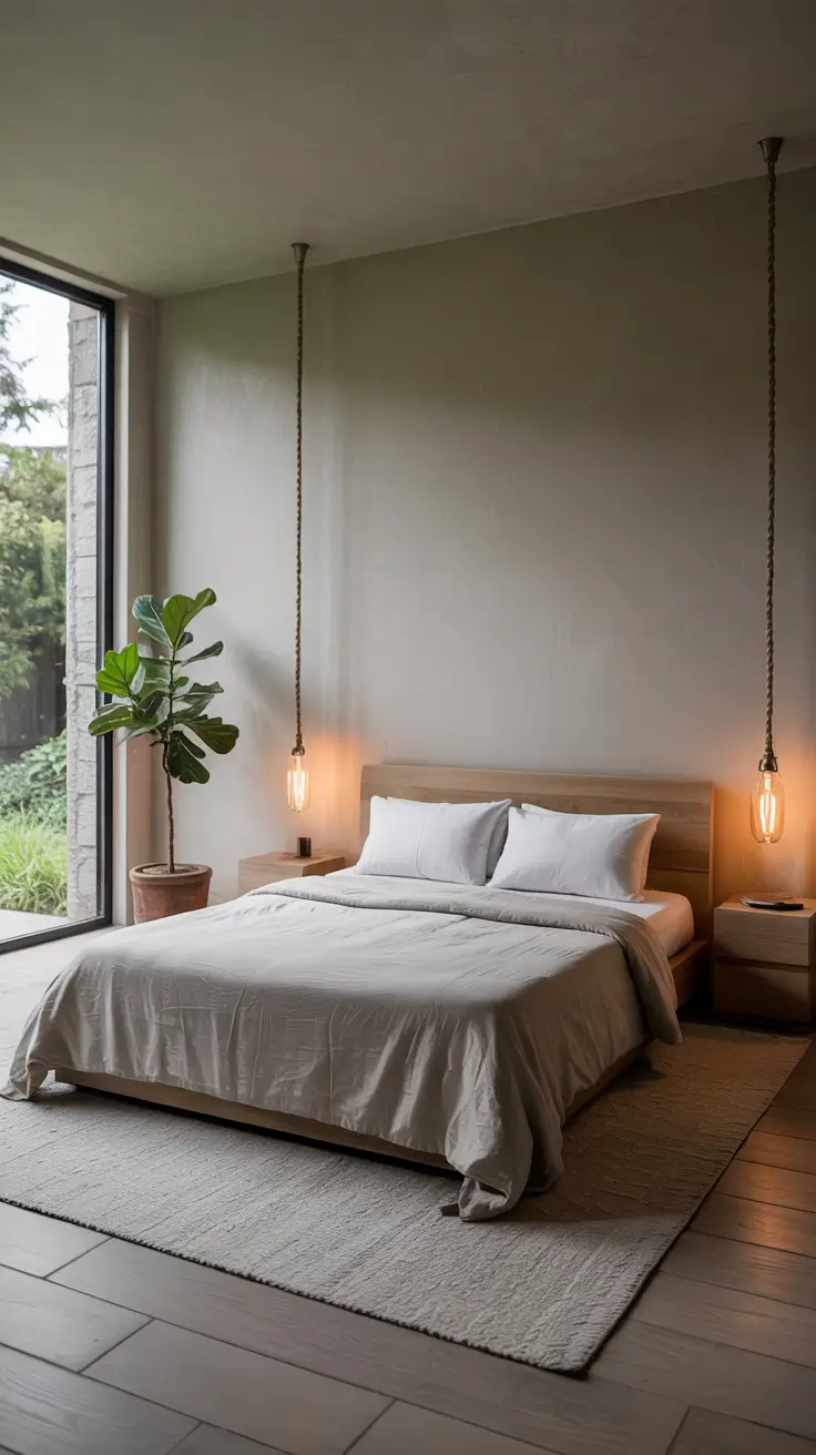 bedroom lamp ideas 2026 24 — Scandinavian Bedroom Lamp Ideas With Natural Wood Texture