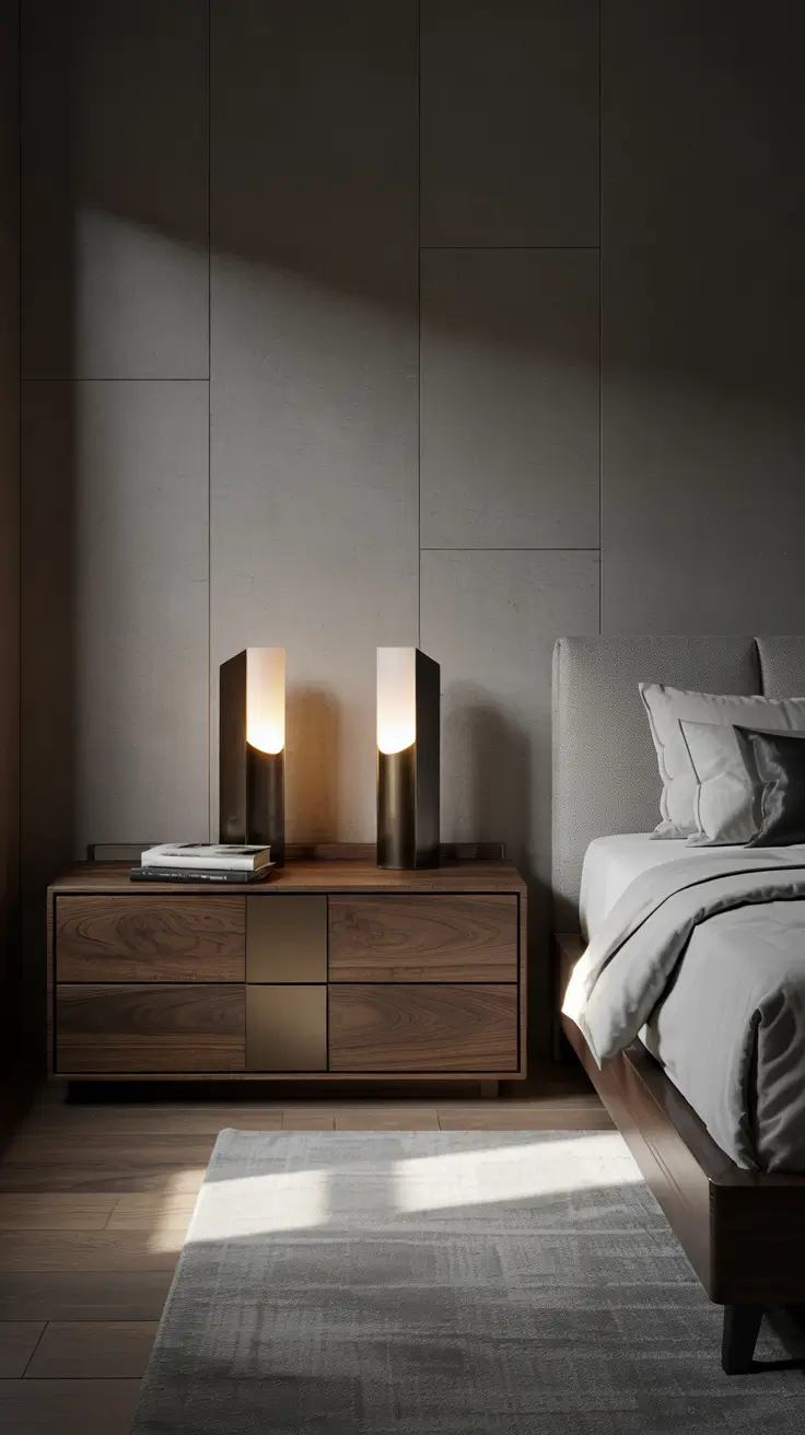 bedroom lamp ideas 2026 26 — Sculptural Modern Bedroom Lamp Ideas With Bold Silhouettes
