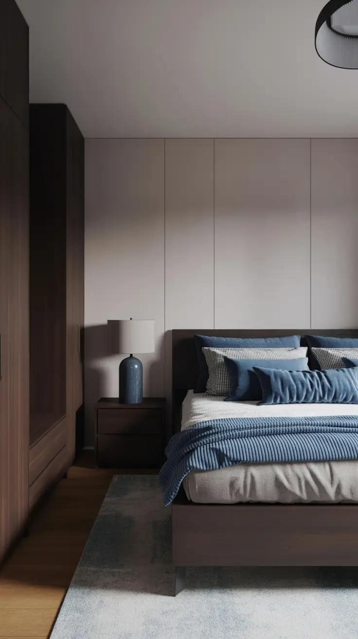 bedroom remodel ideas 2026 Bedroom Remodel Ideas Dark Furniture Styled With Light And Blue Accents