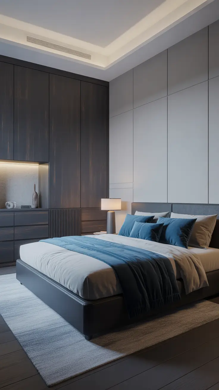 bedroom remodel ideas 2026 Bedroom Remodel Ideas Dark Furniture Styled With Light And Blue Accents