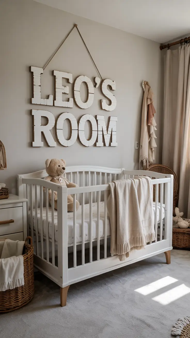 boys nursery ideas 2026 12 — Personalized Boys Nursery Ideas With Handmade Name Elements