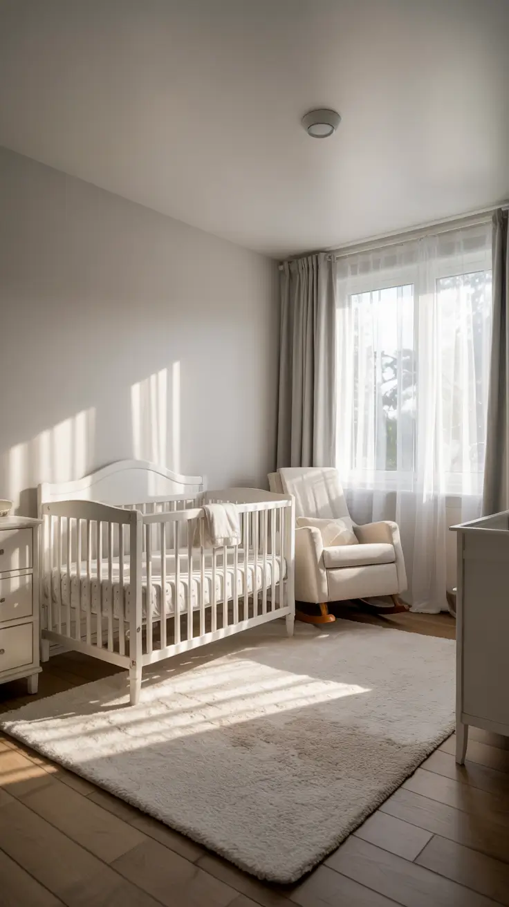 boys nursery ideas 2026 24 — Minimalist Boys Nursery Ideas With White Furniture Balance
