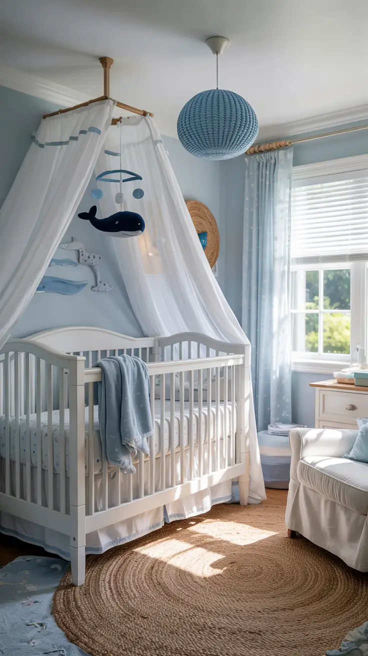 boys nursery ideas 2026 03 — Boys Nursery Ideas Blue Inspired By Ocean Theme And Coastal Calm
