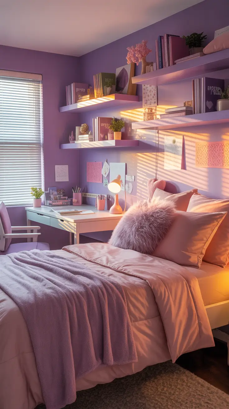 college dorm room ideas 2026 Purple Aesthetic College Dorm Room Ideas Simple And Cute
