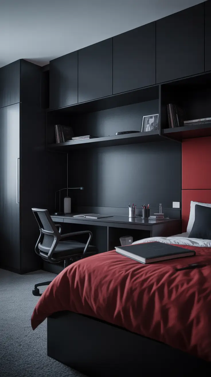 college dorm room ideas 2026 Modern Dark Minimalist College Dorm Room Ideas Simple And Cute