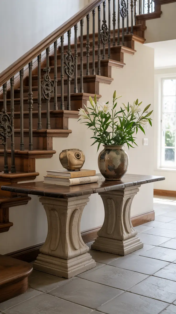 entryways remodel ideas 2026 Entryways With Stairs Featuring Console Table Styling