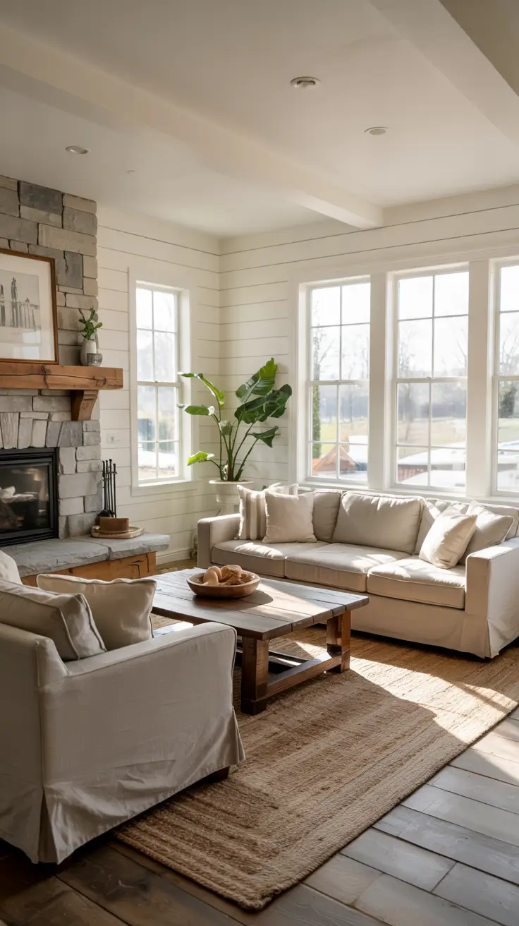 family rooms ideas 2026 13 — Modern Farmhouse Family Rooms Ideas Cozy With Neutral Palettes