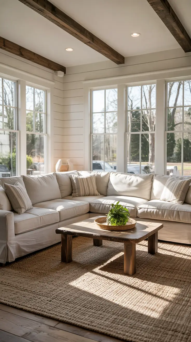 family rooms ideas 2026 13 — Modern Farmhouse Family Rooms Ideas Cozy With Neutral Palettes