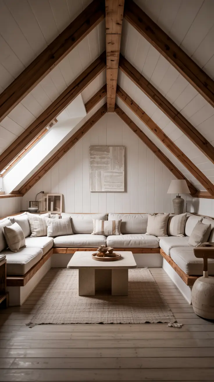 family rooms ideas 2026 16 — Attic Family Rooms Ideas Cozy With Sloped Ceilings