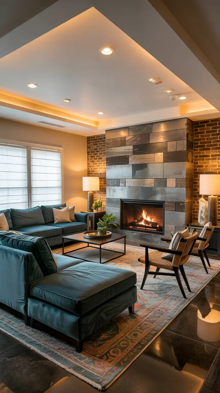 family rooms ideas 2026 17 — Contemporary Family Rooms Decorating Ideas With Statement Lighting