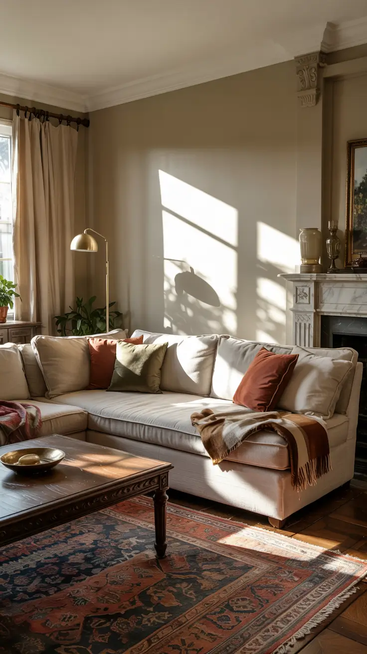 family rooms ideas 2026 26 — Classic Traditional Family Rooms Decorating Ideas With Warm Neutrals