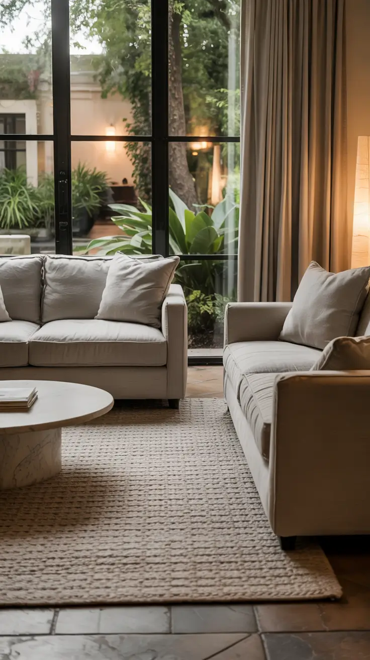 family rooms ideas 2026 27 — Minimal Neutral Family Rooms Ideas With Indoor Outdoor Flow