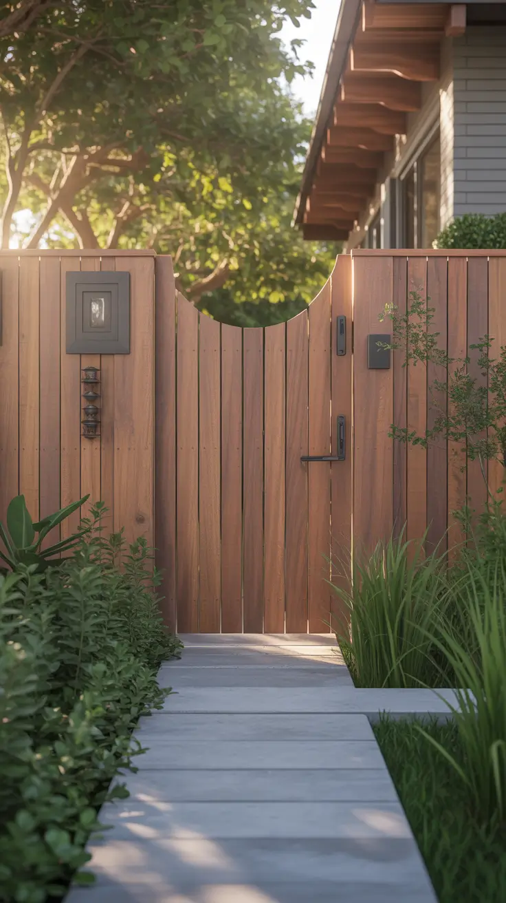 front yard gate ideas 2026 Wooden Fence Gate Ideas For A Warm Front Yard Entrance