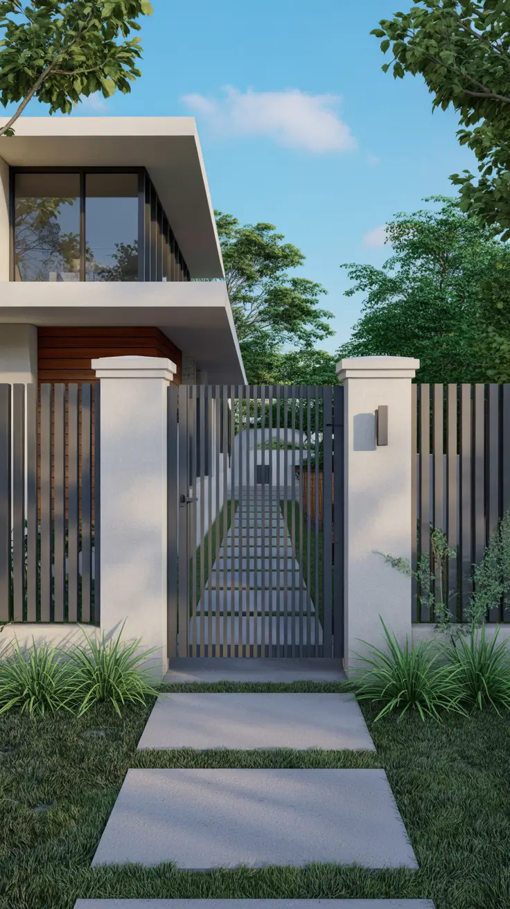 front yard gate ideas 2026 Fence And Gate Combinations For A Defined Front Yard Boundary