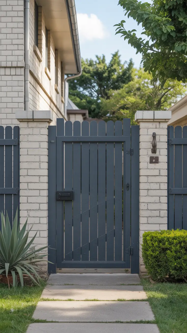 front yard gate ideas 2026 Soft Garden Gates That Blend Into Lush Landscaping