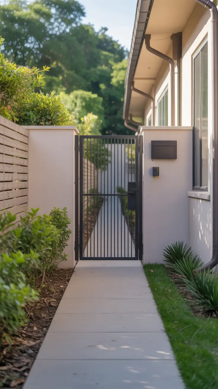 front yard gate ideas 2026 Soft Garden Gates That Blend Into Lush Landscaping