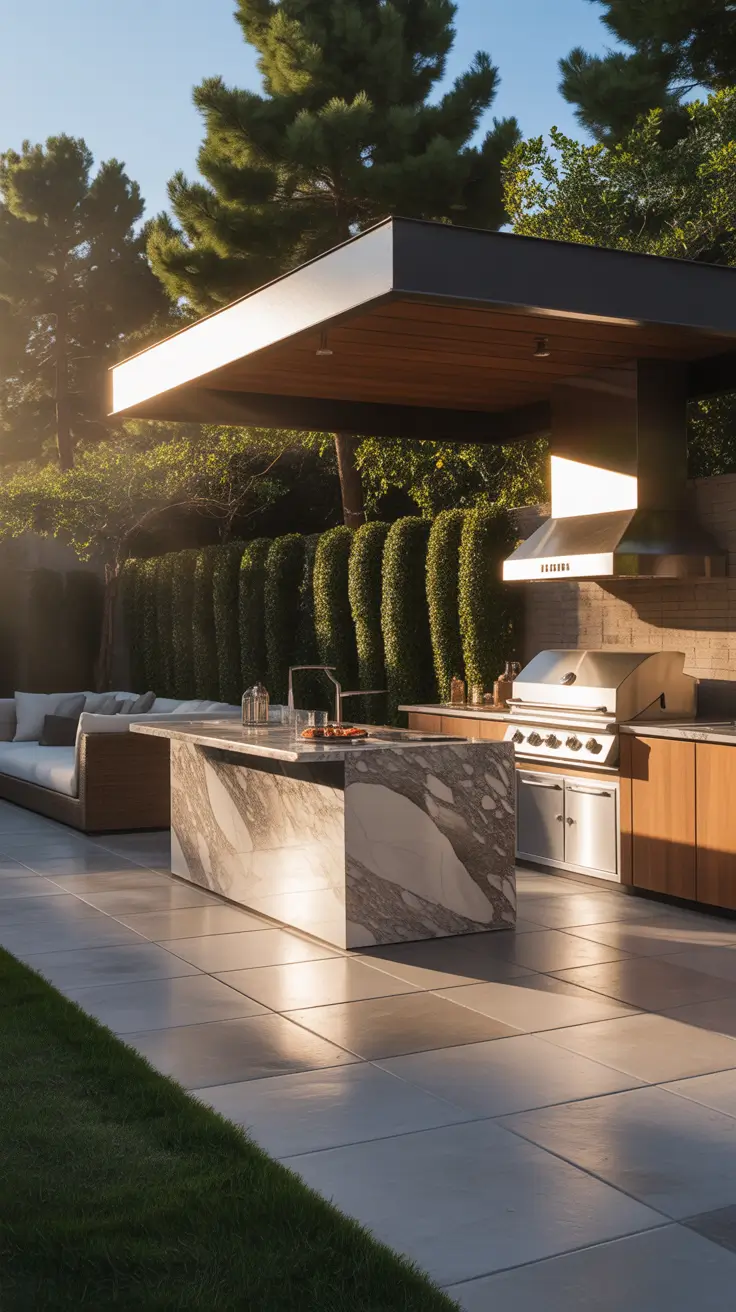 garden barbecue area 2026 Luxury Garden Barbecue Area Modern Bbq Island Design