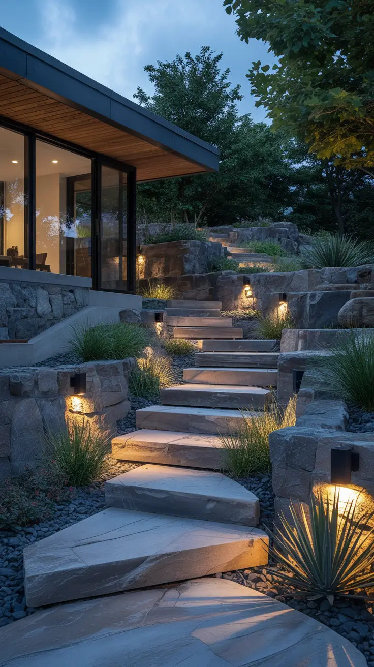 garden lights ideas 2026 Garden Steps And Slope Lights Ideas For Safe Night Navigation