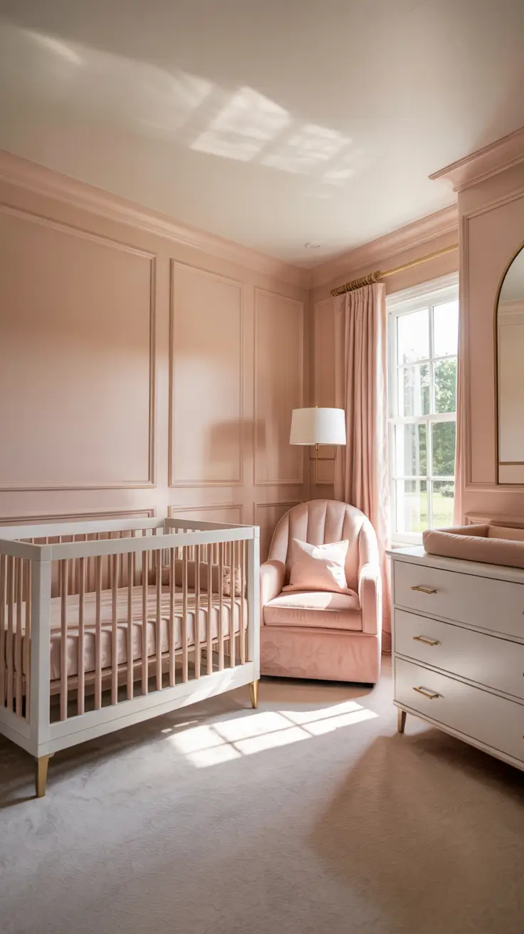 girls nursery ideas 2026 Girls Nursery Ideas Elegant With Soft Blush And Gold Accents