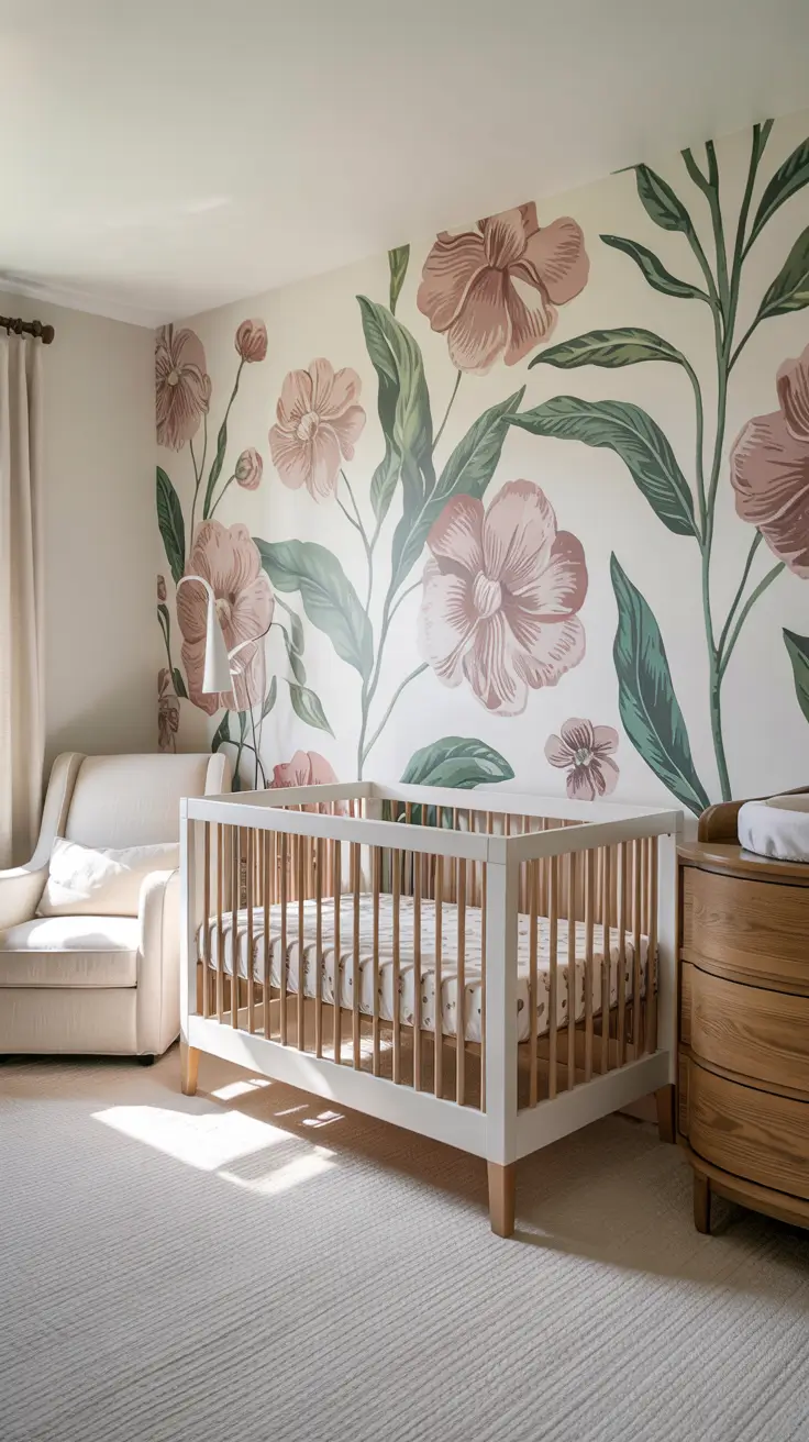 girls nursery ideas 2026 Girls Nursery Ideas Floral With Soft Hand-Painted Appeal