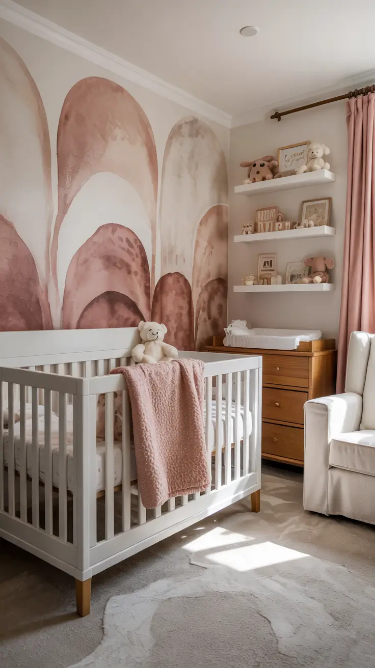 girls nursery ideas 2026 Girls Nursery Ideas Pink Ombre Wall Inspirations