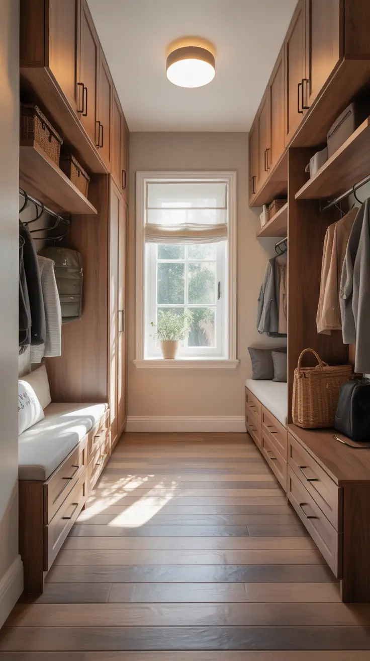 hallway remodel ideas 2026 Built-In Storage Solutions In Hallway Closet Remodel Ideas